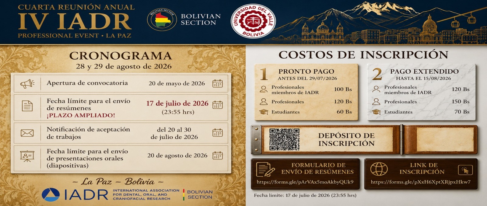 IV Reunión Anual - IADR Bolivia